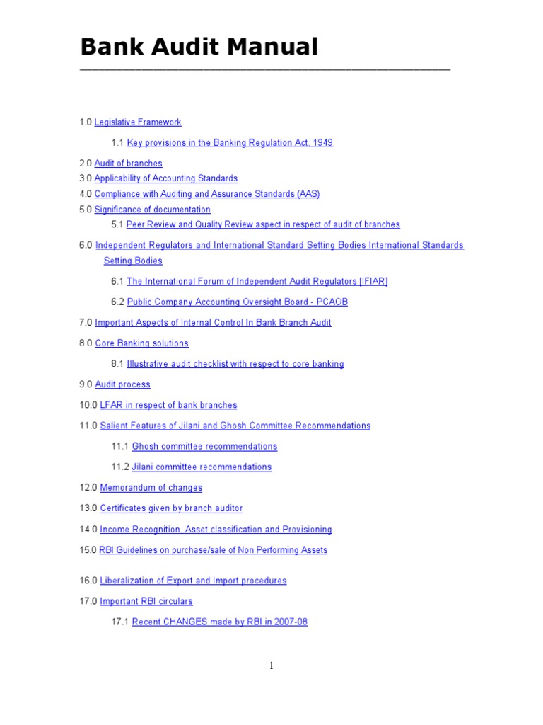 Branch Audit | PDF | Financial Audit | Audit