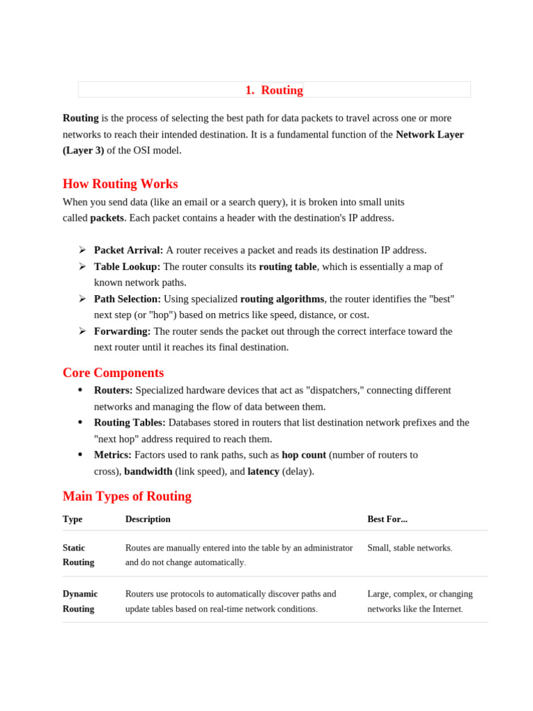 Routing and Switching | PDF | Routing | Computer Network