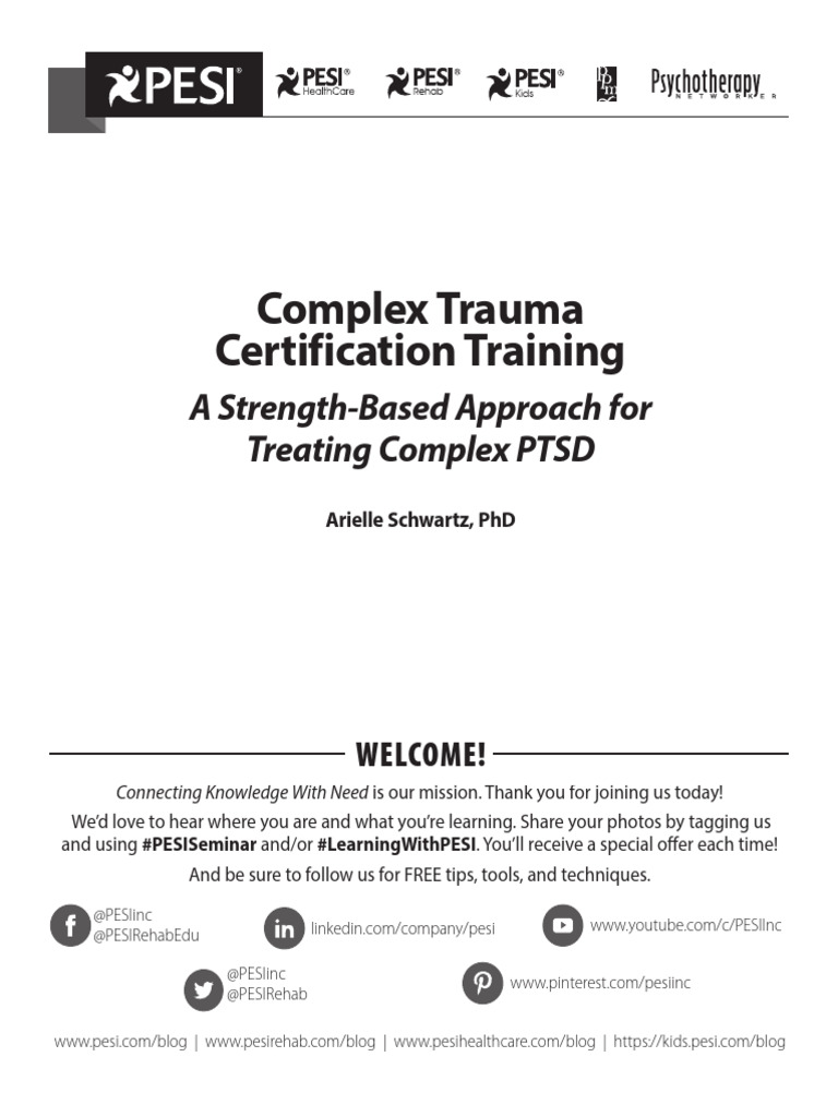 Modules 112 Manual Complex Trauma Certification Training | PDF