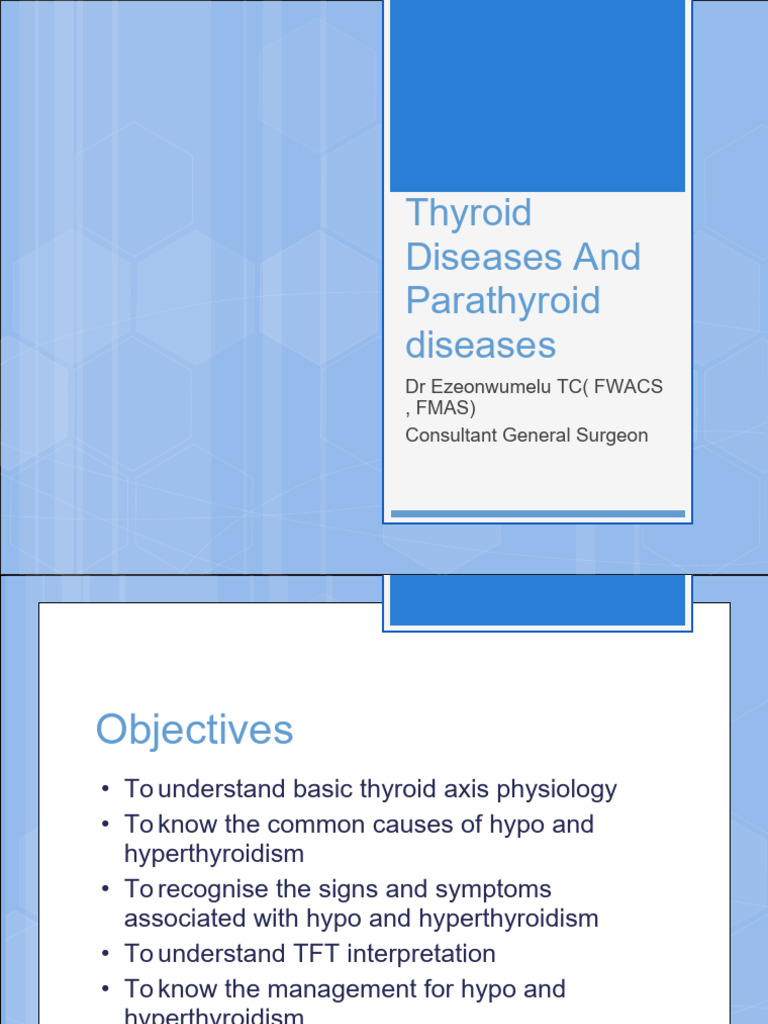 Thyroid Parathyroid Diseases | PDF