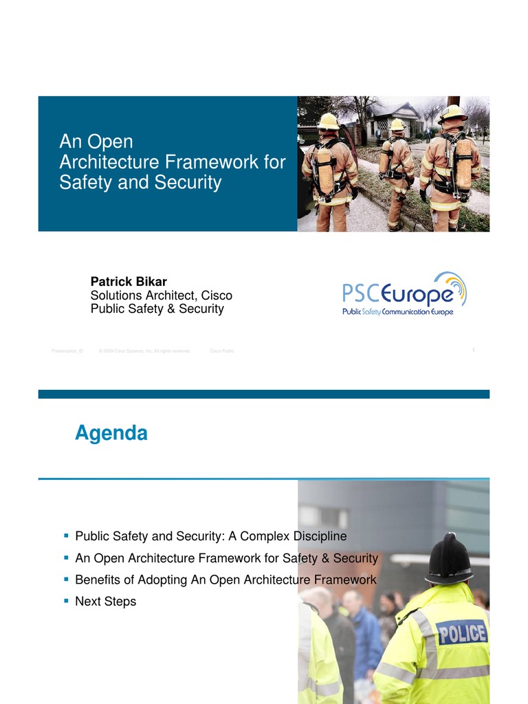 2009 06 23 An Architecture Framework For Safety Security | PDF | Cisco ...