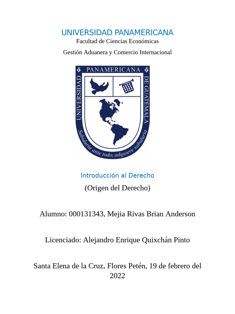 Origen Del Derecho Brian Anderson Mejia Rivas | PDF | Capitalismo ...