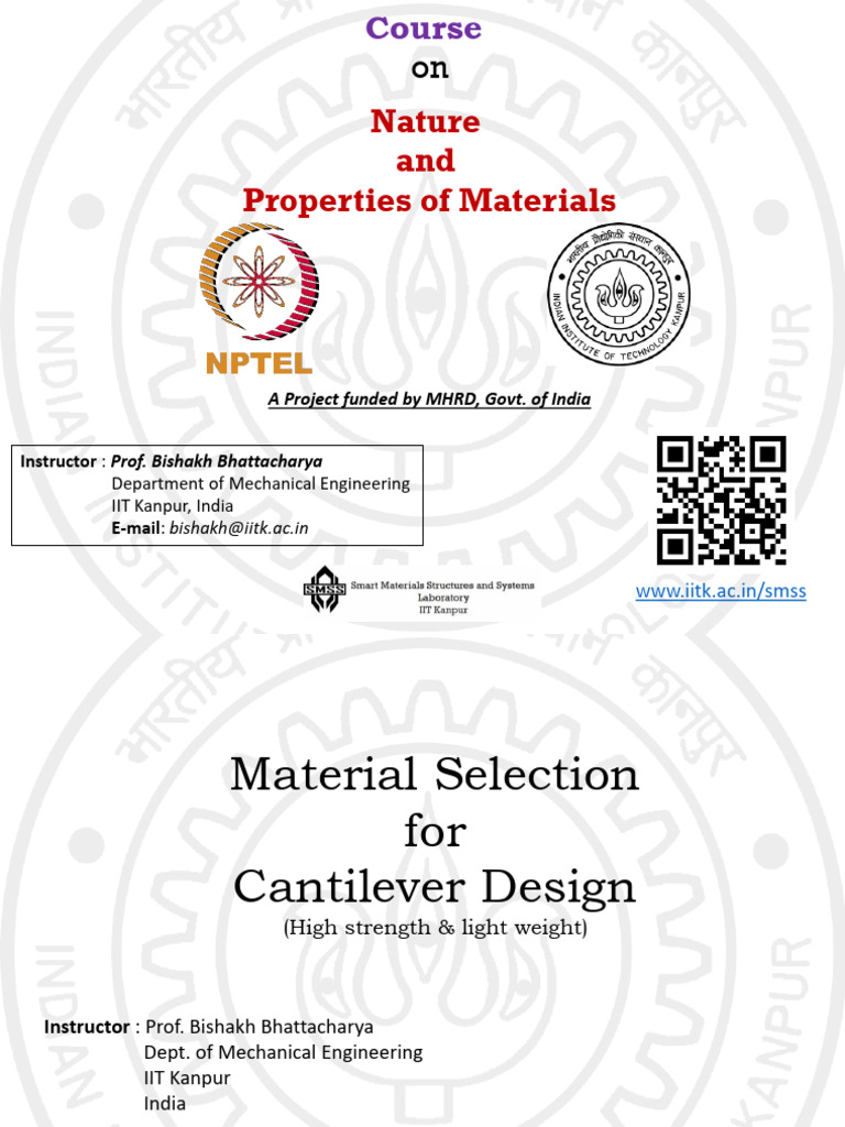Lec 30_High Strength Cantilever Beam Design | PDF | Beam (Structure ...