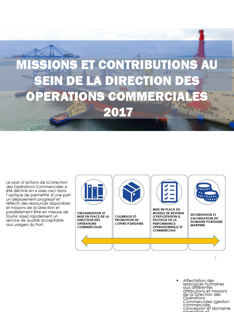 Direction Des Operations Commerciales 2017 | PDF | Business