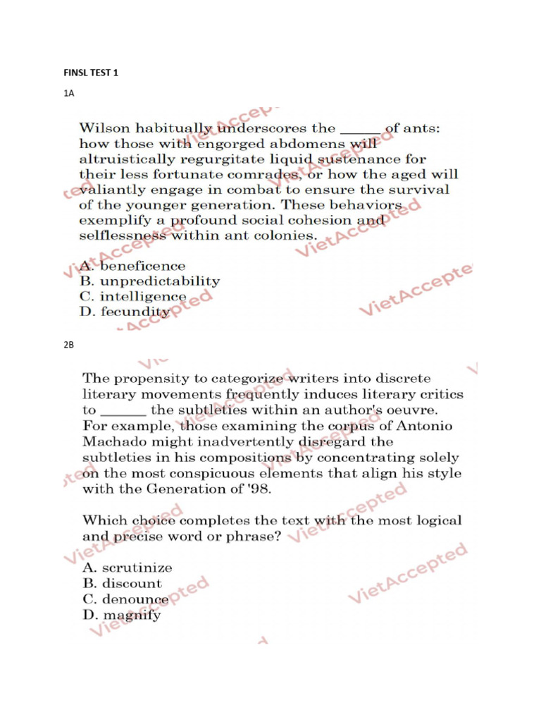 FINAL TEST 1 | PDF