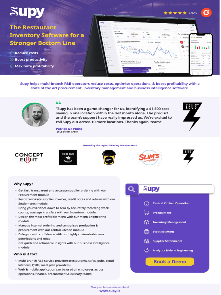 Supy Onepager - APAC | PDF