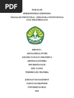 Download Masalah Struktural Kerangka Institusional Atau Kelembagaan by Arnold Jayendra Sianturi SN102080326 doc pdf