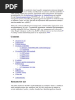 The ISO 9000 Family of Standards Is Related To Quality Management Systems and Designed To Help Organizations Ensure That They Meet The Needs of Customers and Other Stakeholders