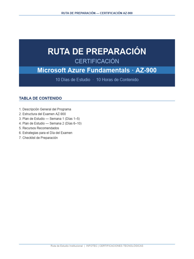 RUTA-AZ900.docx | PDF | Computación en la nube | Microsoft Azure