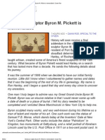 American Sculptor Byron M Pickett Memorialized