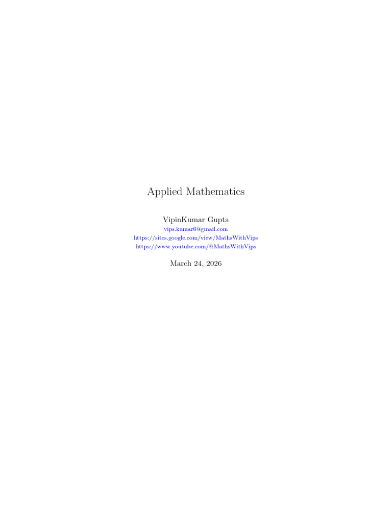 Applied Mathematics | PDF