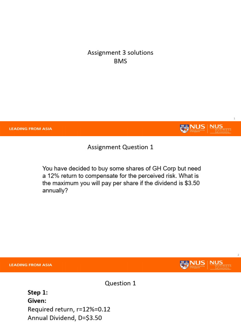 BMS Assignment3 Solutions | PDF