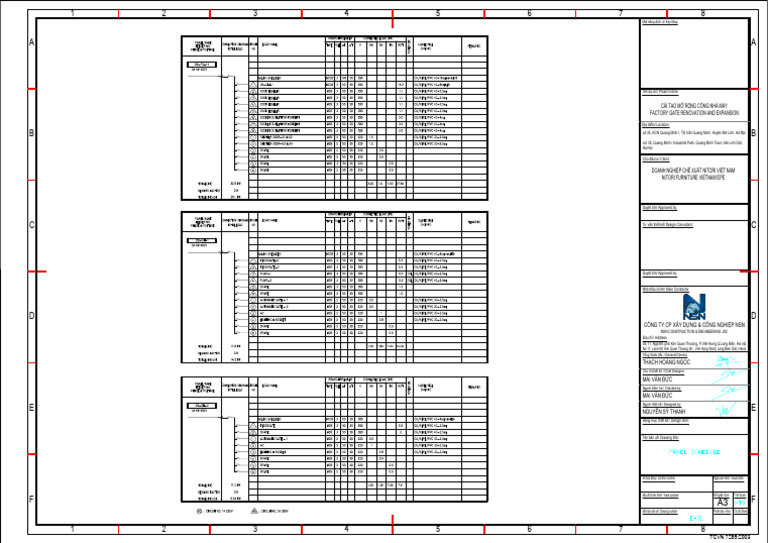 E-01 Panel Schedule | PDF