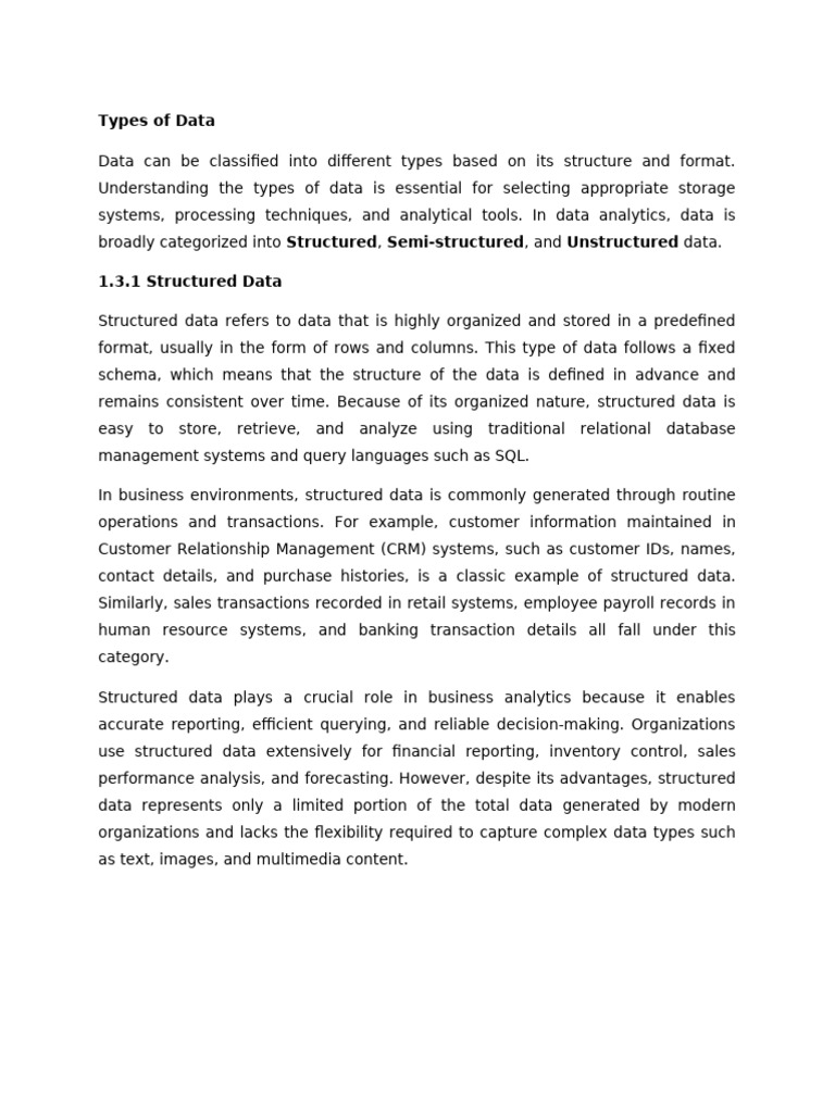 Types of Data | PDF | Data | Analytics