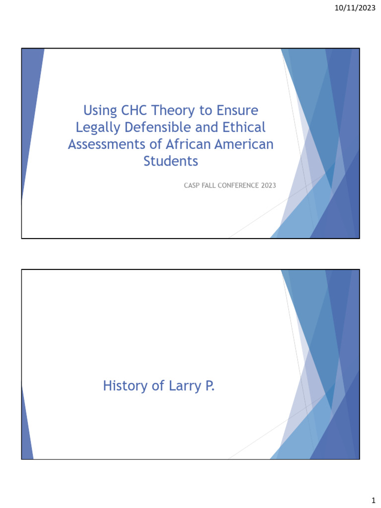 Using CHC Theory To Ensure | PDF | Cognition | Psychology