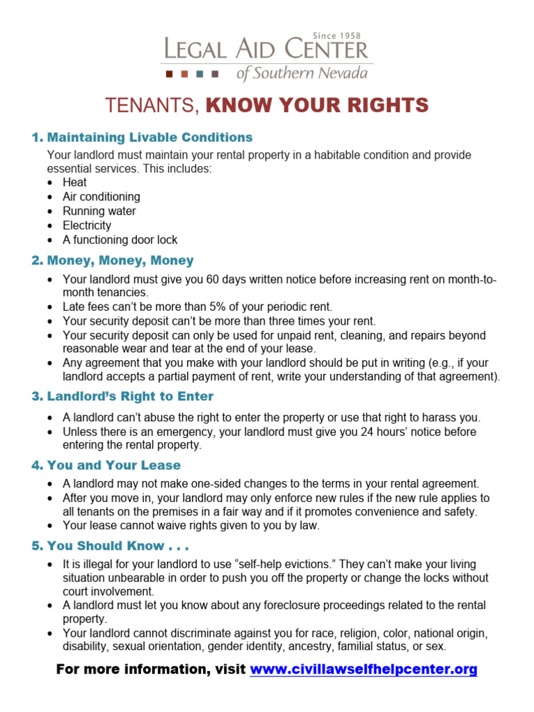 Tenants Know Your Rights | PDF