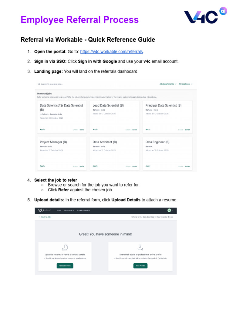 Employee Referral Guideline | PDF