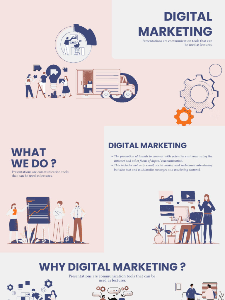 Promotional Digital Marketing Presentation Template | PDF | Digital ...