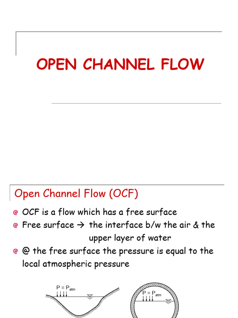 CE376open Channel Flow 1 | PDF | Boundary Layer | Physical Phenomena