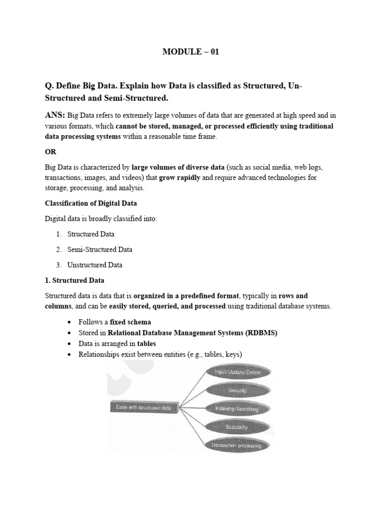 Module - 01 | PDF | Big Data | Apache Hadoop