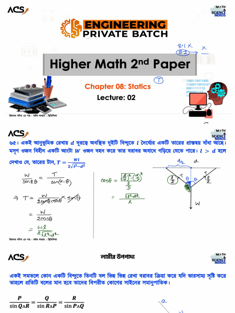 Statics Engg Class 2 - Converted | PDF
