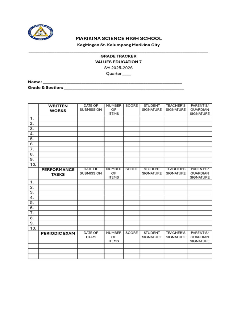 Grade Tracker (1) | PDF