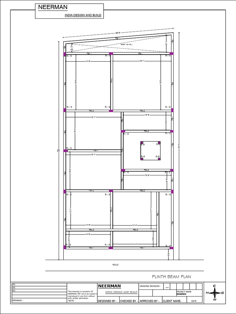 Plinth Beam Plan | PDF