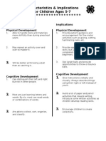 Characteristics of Young Learners & Implications