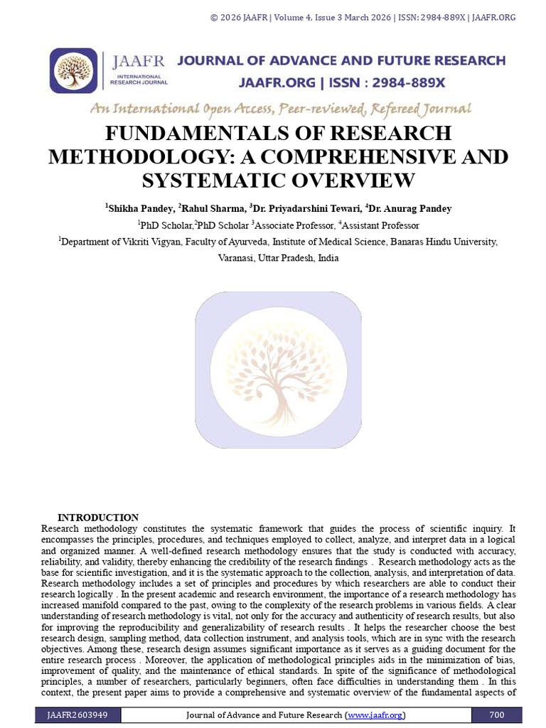 Fundamentals of Research Methodology | PDF | Methodology | Sampling ...