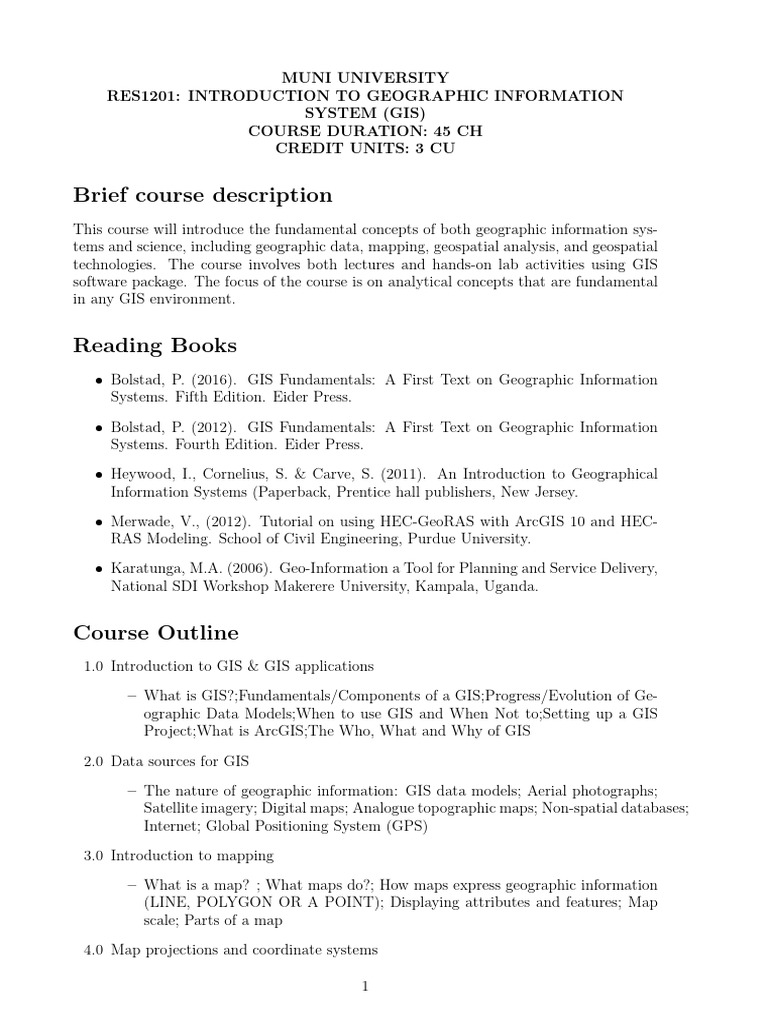 Introduction to GIS Chapter1 | PDF | Geographic Information System ...