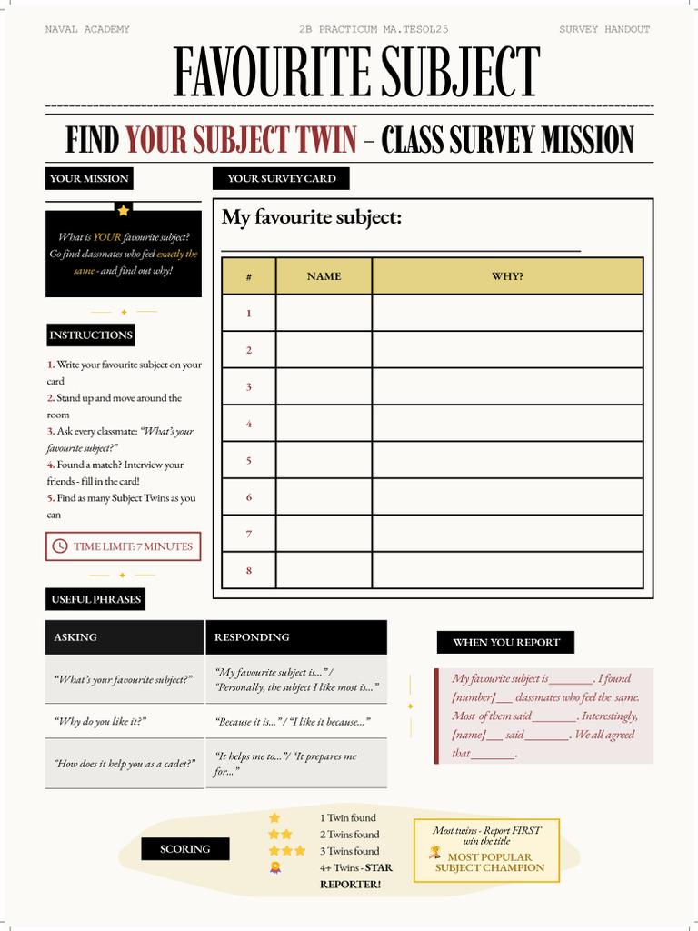 Handout Survey | PDF