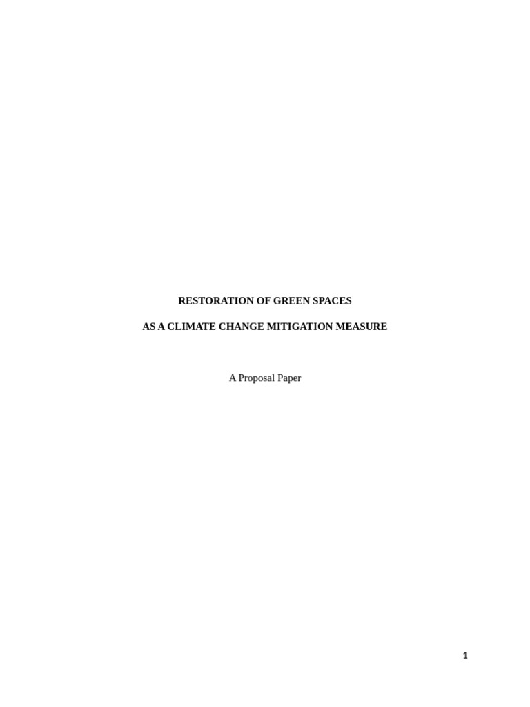 Sts Proposal Report | PDF | Climate Change | Climate Change Mitigation