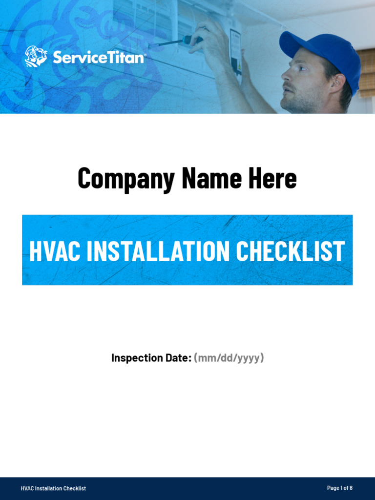 HVAC Unit Installation Checklist-GH | PDF | Electrical Wiring | Thermostat