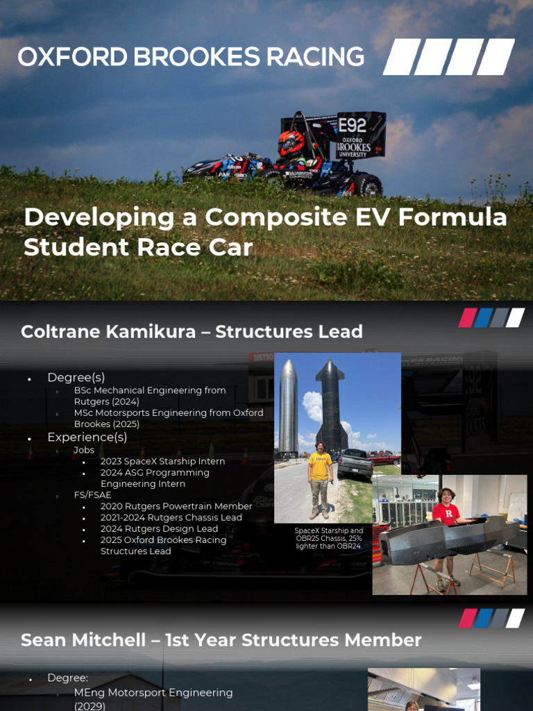 Developing a Composite EV Formula Student Race Car | PDF | Vehicle ...