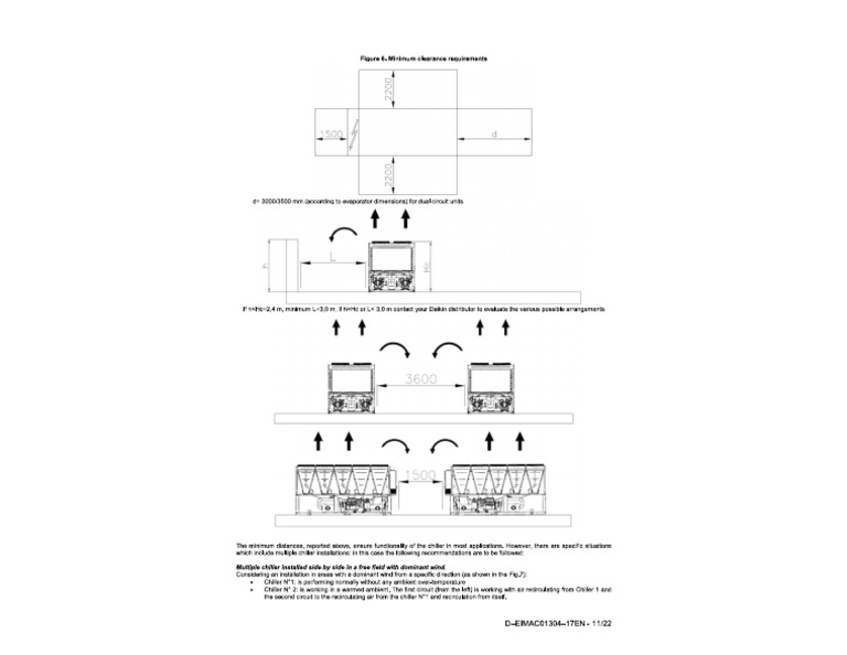 Multiple AC Chiller Installation Details | PDF