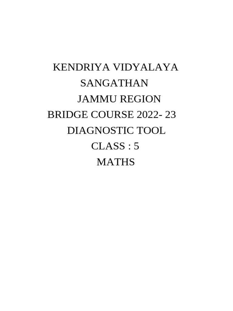 Class 5th Maths | PDF