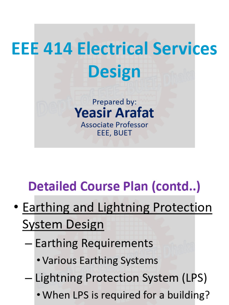 EEE414 Lab 69 Earthing and Lightning Protection System | PDF | Sphere ...