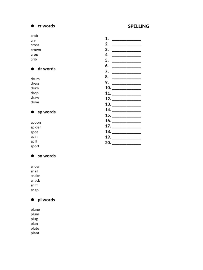 cr words | PDF