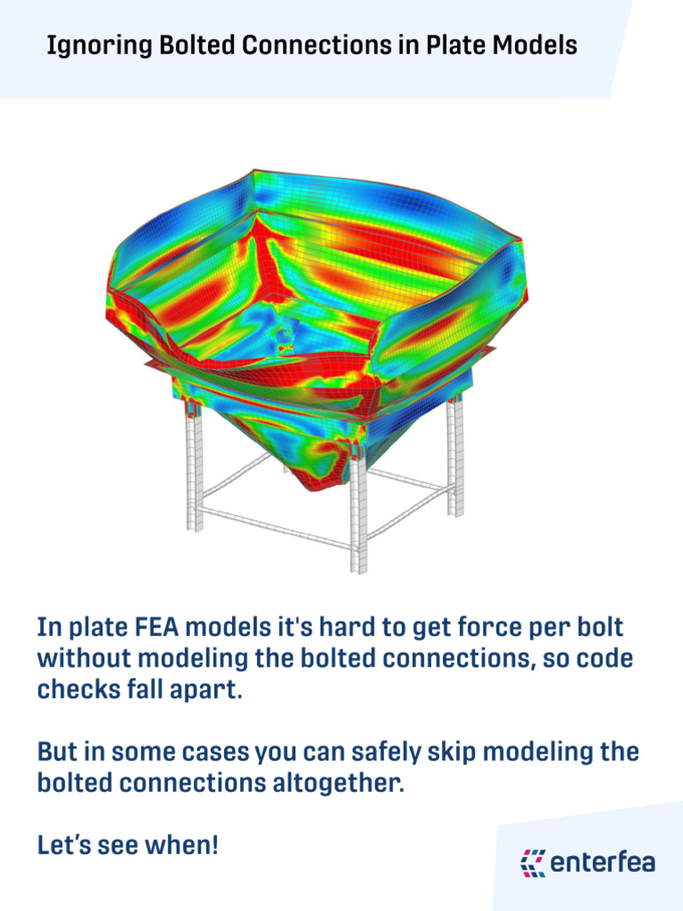 Ignoring Bolted Connections in 2D Plate FEA Models 1763615724 | PDF