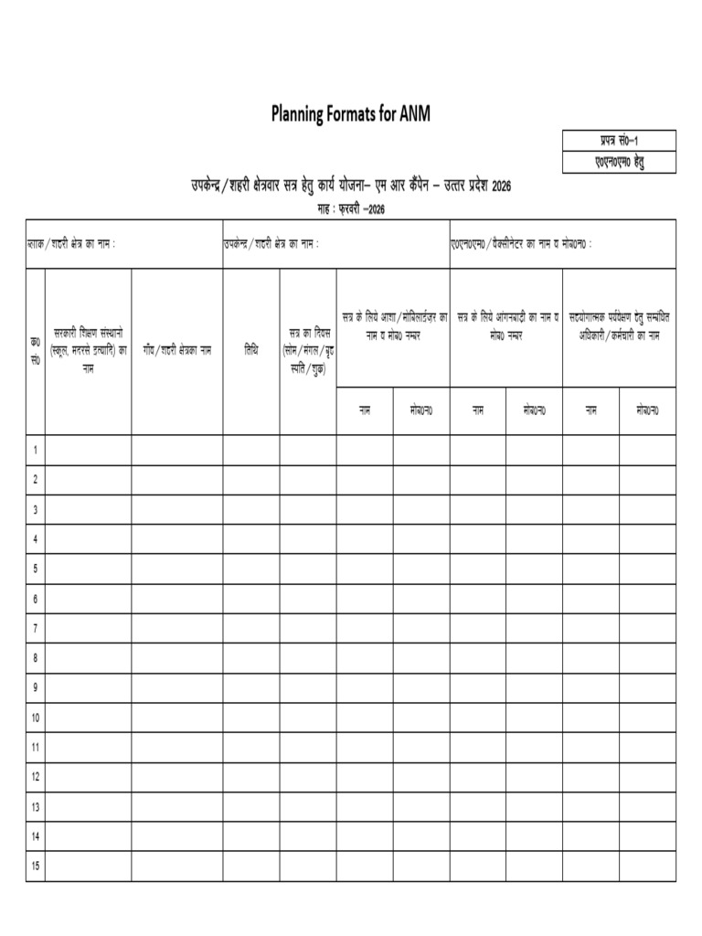 Planning Format MR Campaign 2026-1 | PDF