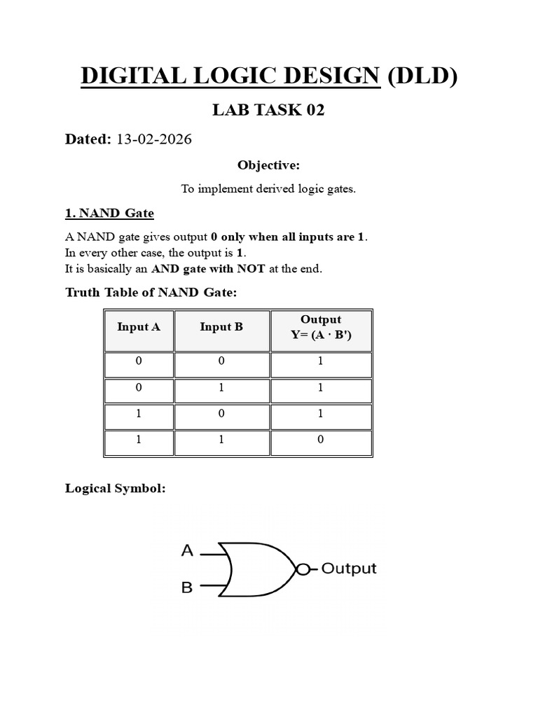 Digital Logic Design-2 | PDF | Logic Gate | Electrical Circuits