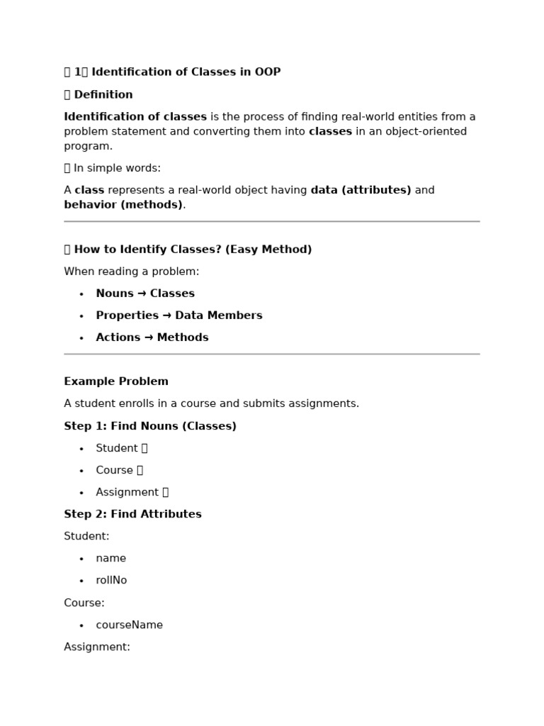 Classes and Their Relationships | PDF | Inheritance (Object Oriented ...