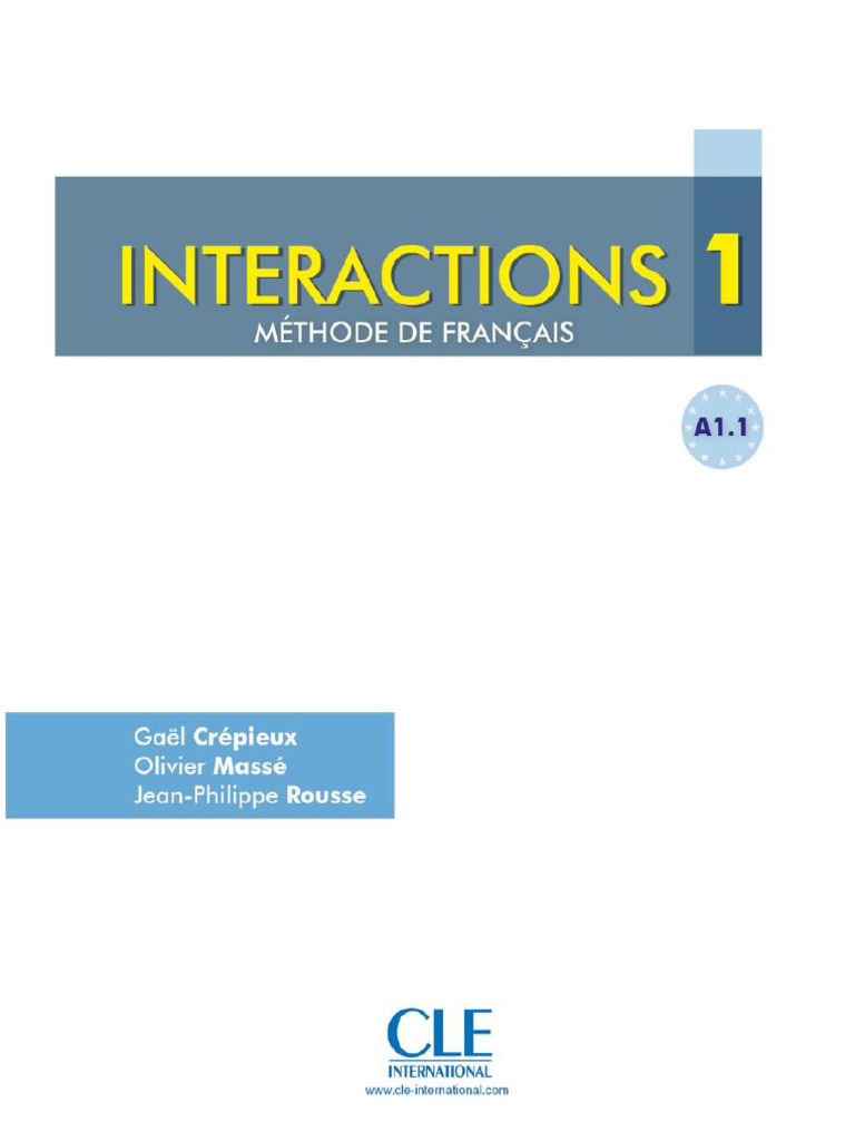 Interactions 1 | PDF