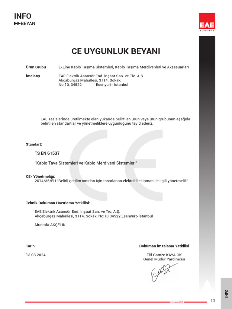 Ce Beyani Kablo Kanali | PDF