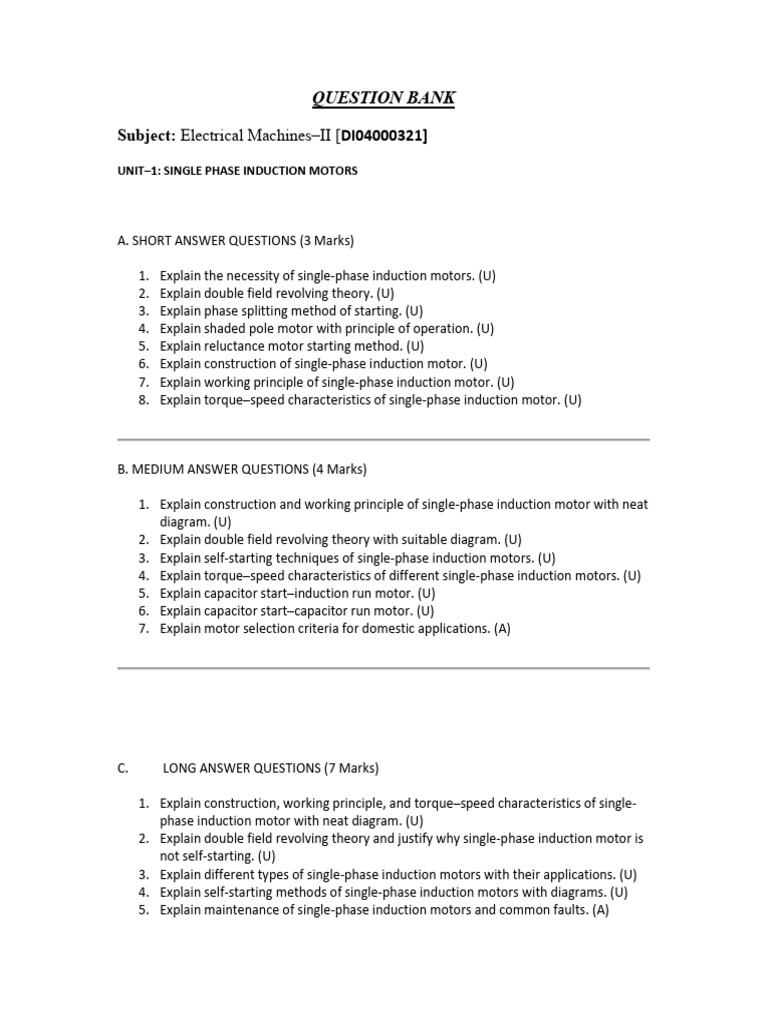 Electrical Machine II | PDF | Electric Motor | Electrical Equipment