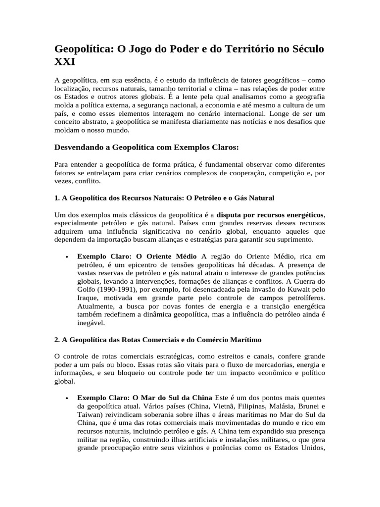 Geopolítica | PDF | Geopolítica | Rússia