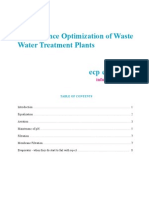 Performance Optimization of Wastewater Treatment Plants