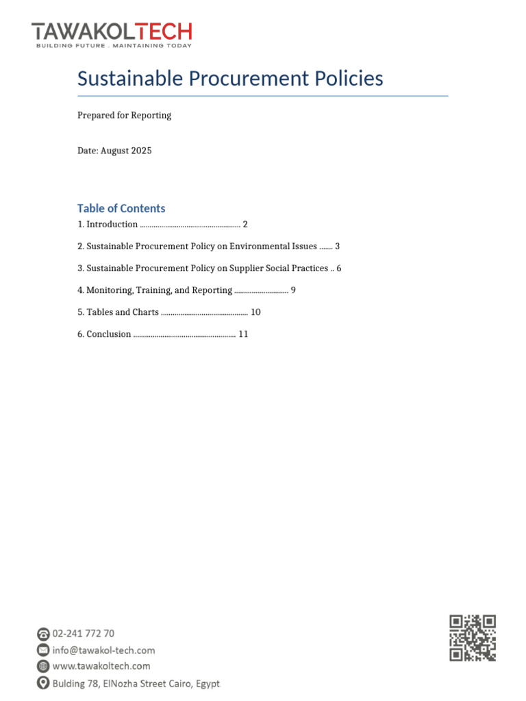 Sustainable Procurement Policies | PDF | Supply Chain | Sustainability