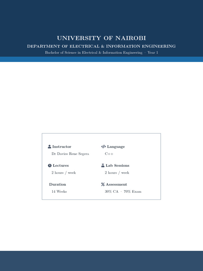 FEE 3132 Data Structures and Algorithms | PDF | C++ | Computer Programming