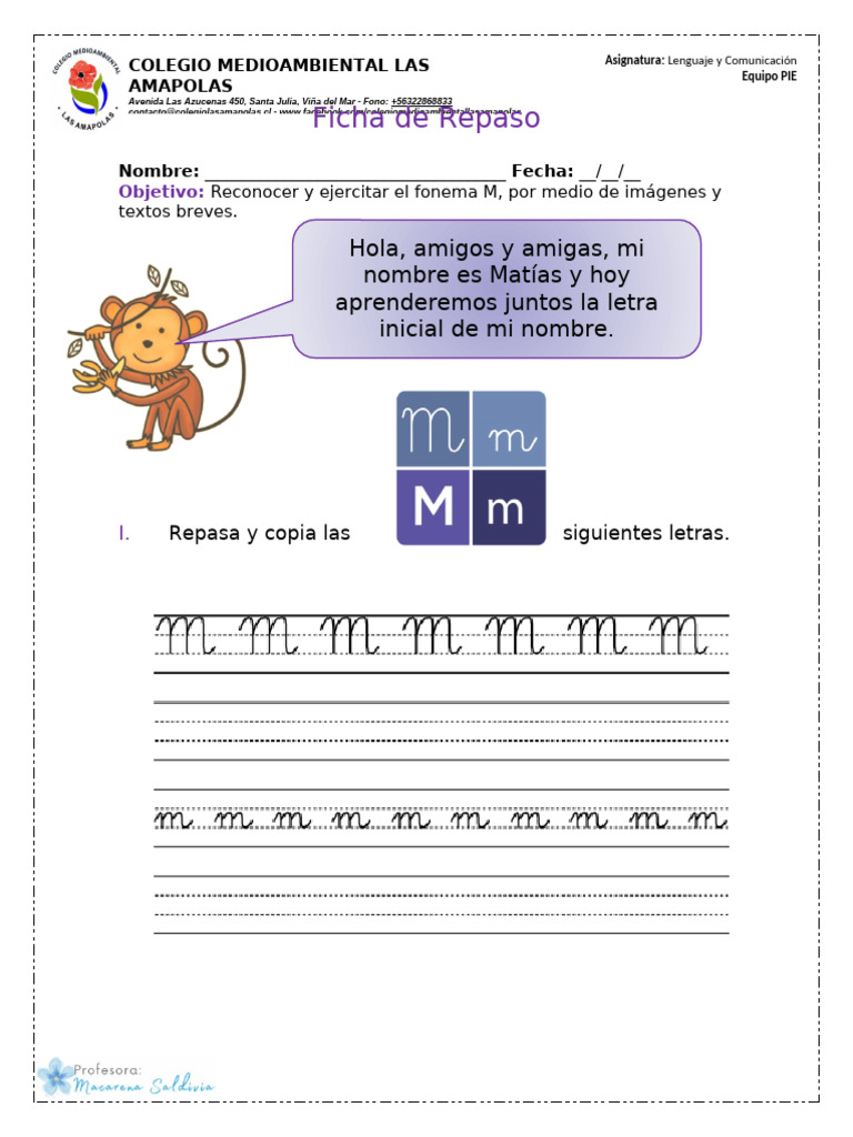 Ficha de Repaso M | PDF